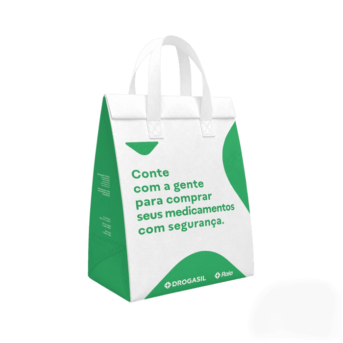 Sacola personalizada produzida pela Pack2Go